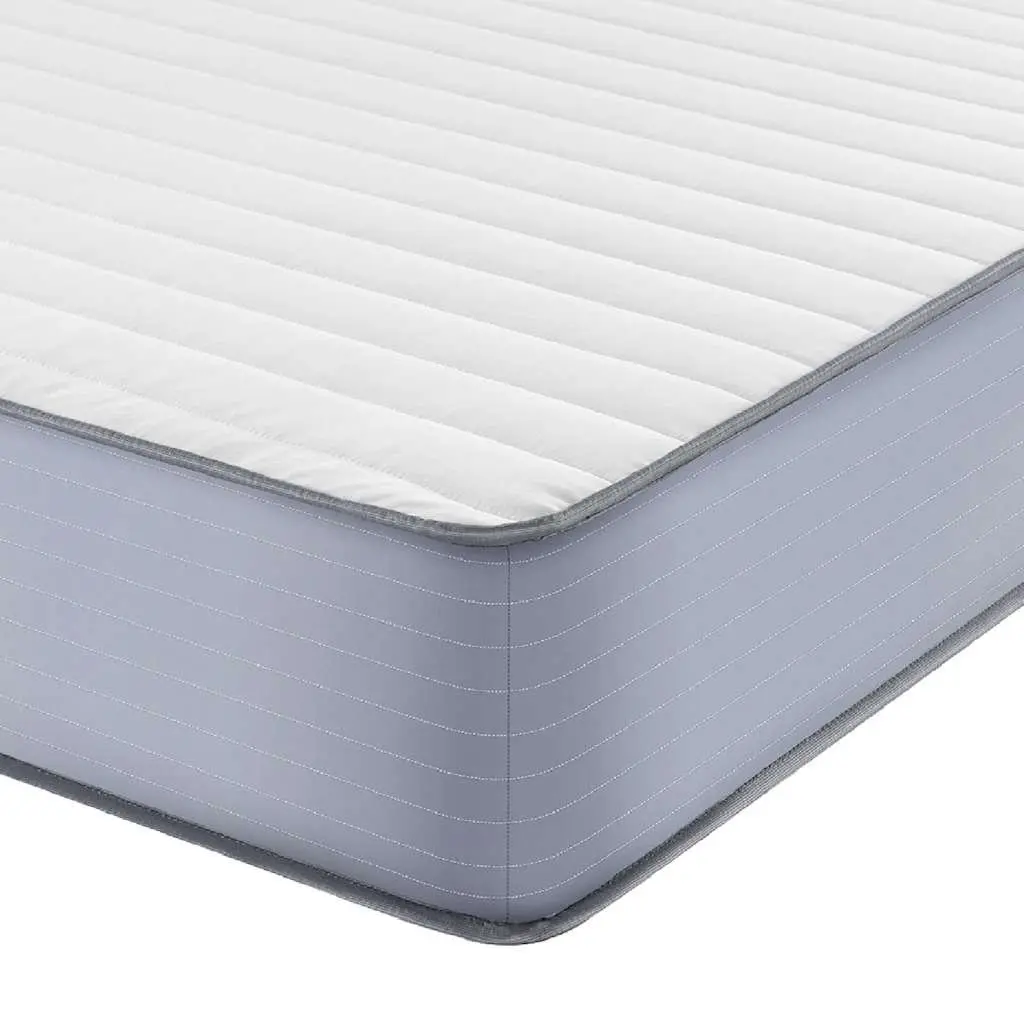 Foam Mattress White Queen Size 152x203 cm Medium Soft Double Sided Flippable