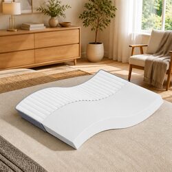 King Size Foam Mattress Medium Soft 183x203 cm Double-Sided Flippable Reversible