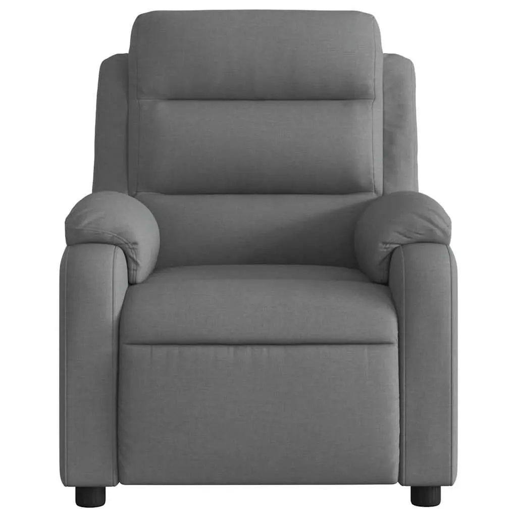 Grey Reclining Massage Chair with 6 Vibration Settings