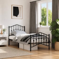 Metal Bed Frame 90x190 cm: Compact and Strong