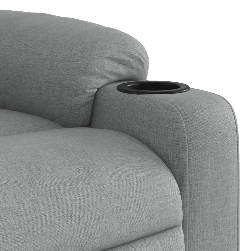 Grey Fabric Massage Recliner Chair
