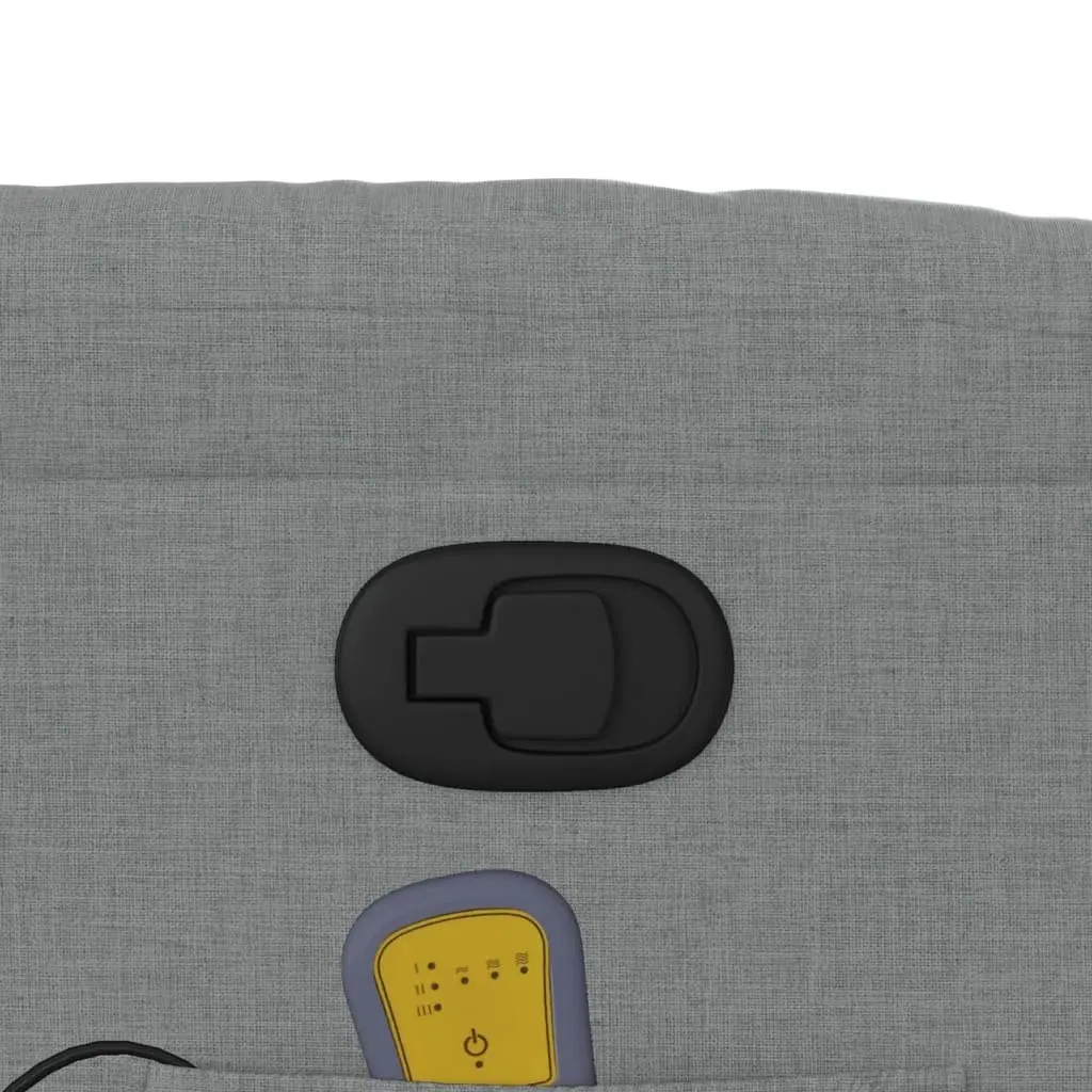 Grey Fabric Massage Recliner Chair