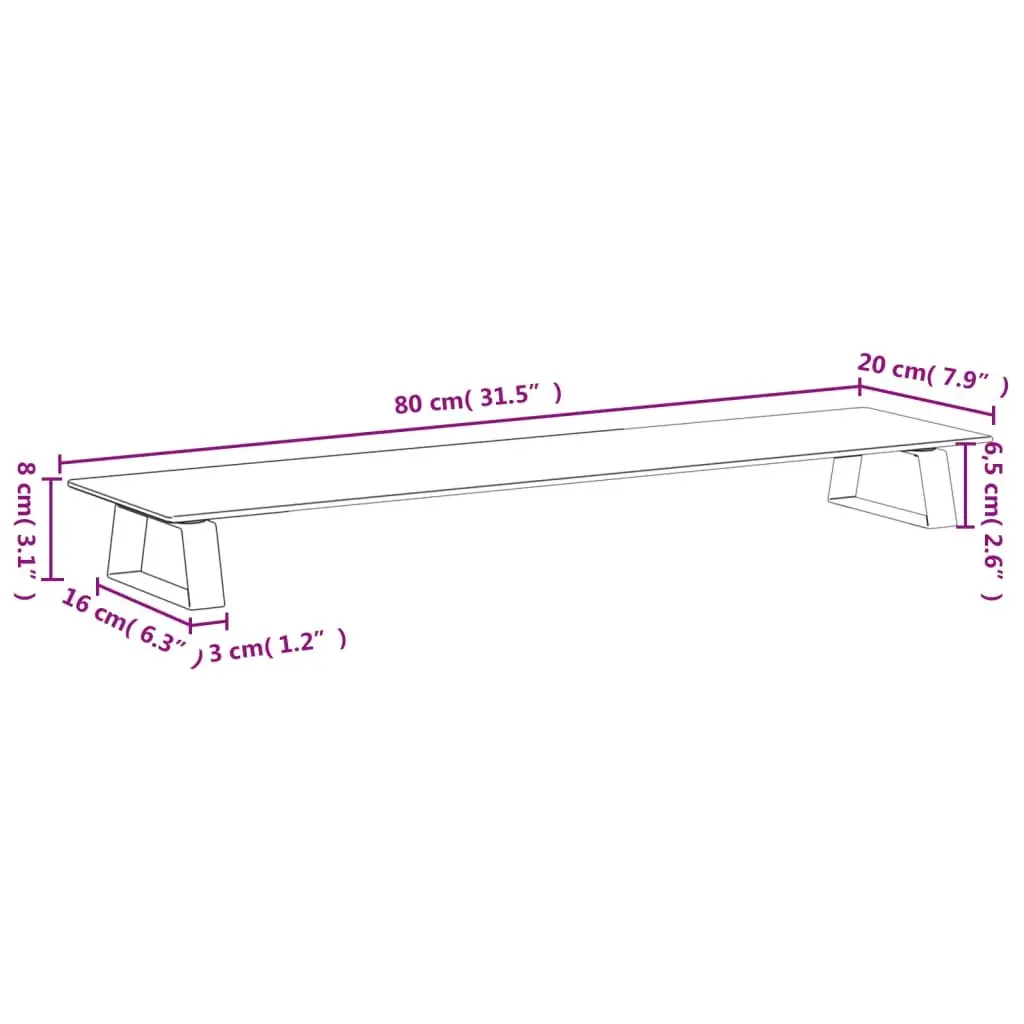 Monitor Stand for Elevated Viewing