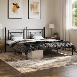 King Size Metal Bed Frame with Storage Space
