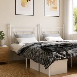 Metal Headboard White 180cm Bed Header Bedroom Furniture Replacement Design