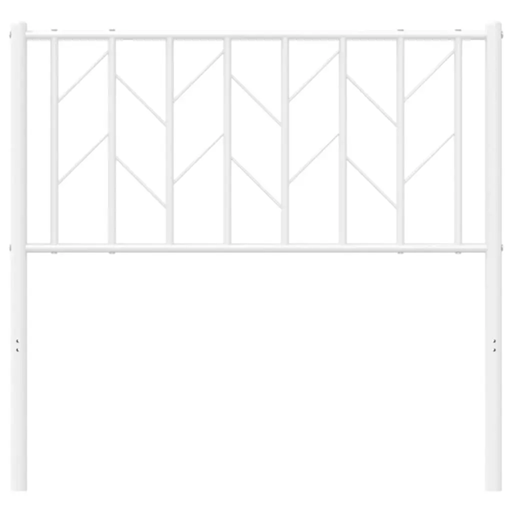 White Metal Headboard 90cm Steel Bedroom Furniture for Bed Frame Support