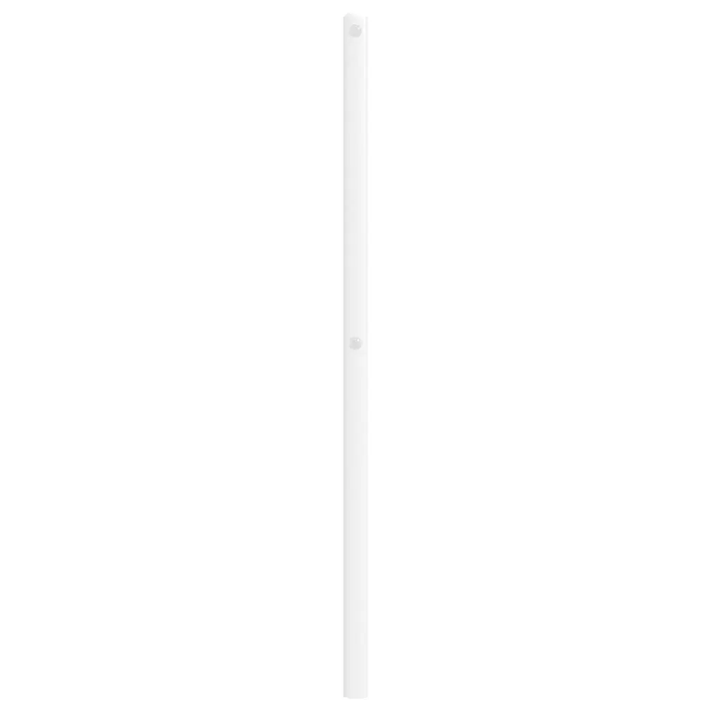 Metal Headboard White 107cm Steel Construction Sturdy Legs Bedroom Furniture