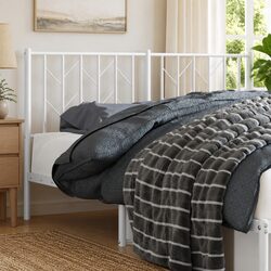 Concise Overview of the White Metal Headboard