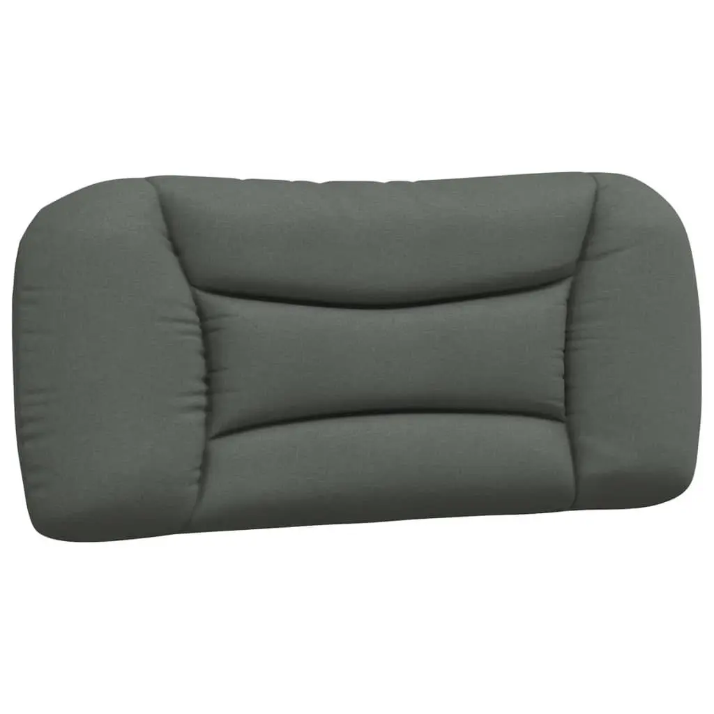 Headboard Cushion Dark Grey 90cm Fabric Wall Mount Back Support