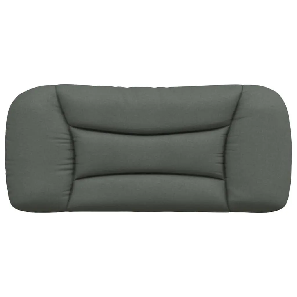 Headboard Cushion Dark Grey 90cm Fabric Wall Mount Back Support