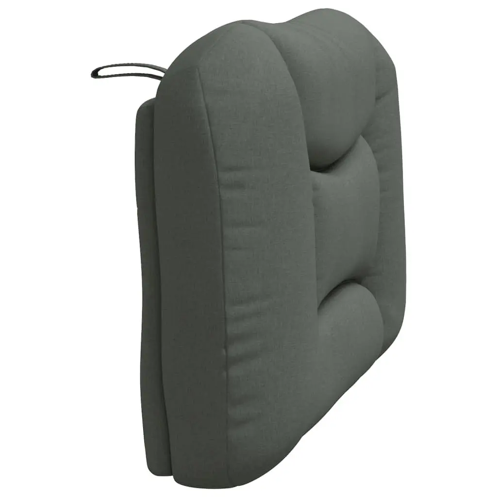 Headboard Cushion Dark Grey 90cm Fabric Wall Mount Back Support