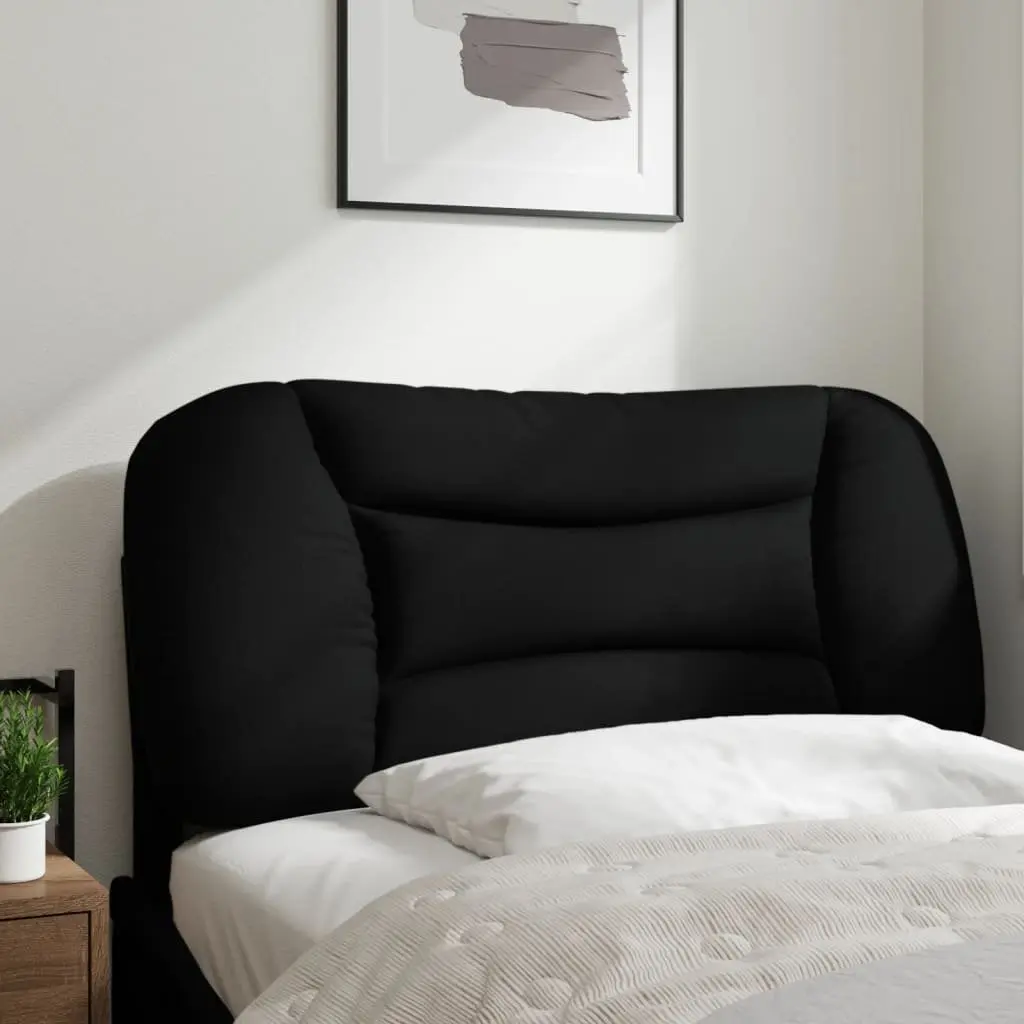 Headboard Cushion Black 90 cm Fabric Wall Mounted Bed Pillow Back Support