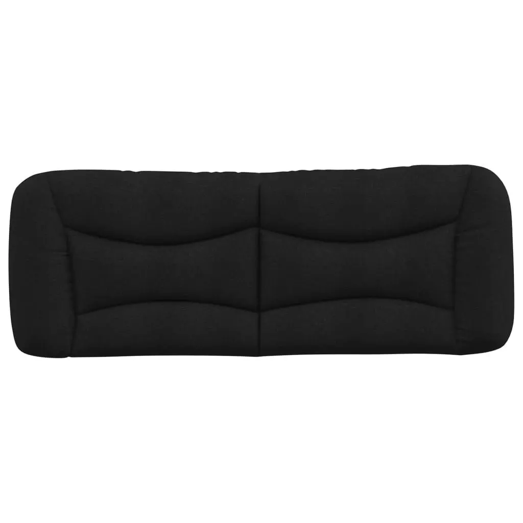 Headboard Cushion Black 137cm Wall Mounted Upholstered Pillow Support