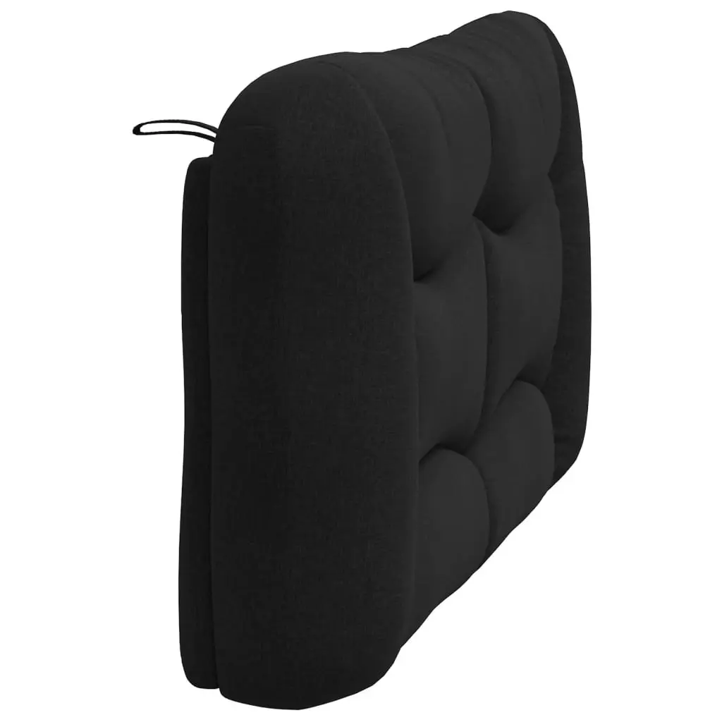 Headboard Cushion Black 137cm Wall Mounted Upholstered Pillow Support