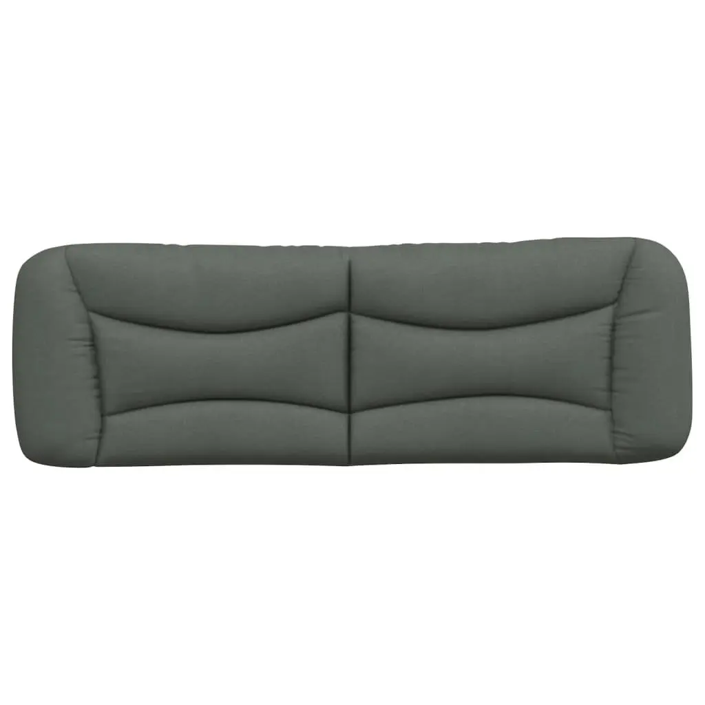 Headboard Cushion Queen Bed Upholstered Pillow Wall Mount Dark Grey 152cm