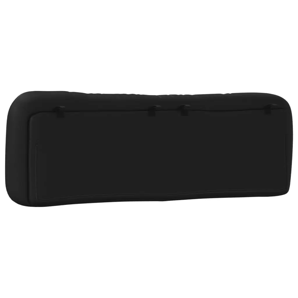 Headboard Cushion Queen Bed Pillow Black Faux Leather Wall Mount 152cm Bedroom