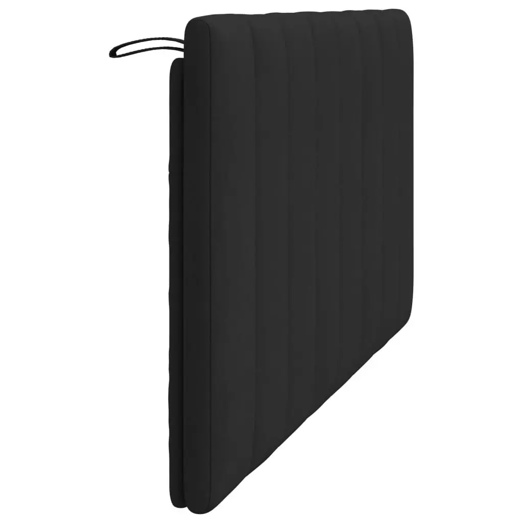 Wall Mounted Headboard Cushion Black Velvet Queen Size Upholstered Bed Pillow with Foam Filling