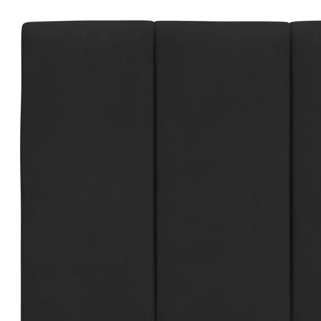Wall Mounted Headboard Cushion Black Velvet Queen Size Upholstered Bed Pillow with Foam Filling