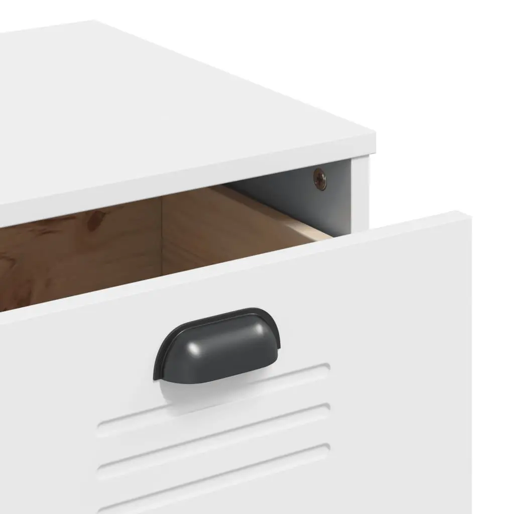 Engineered Wood Drawer Organizer White Multi-Drawer Industrial Storage Furniture