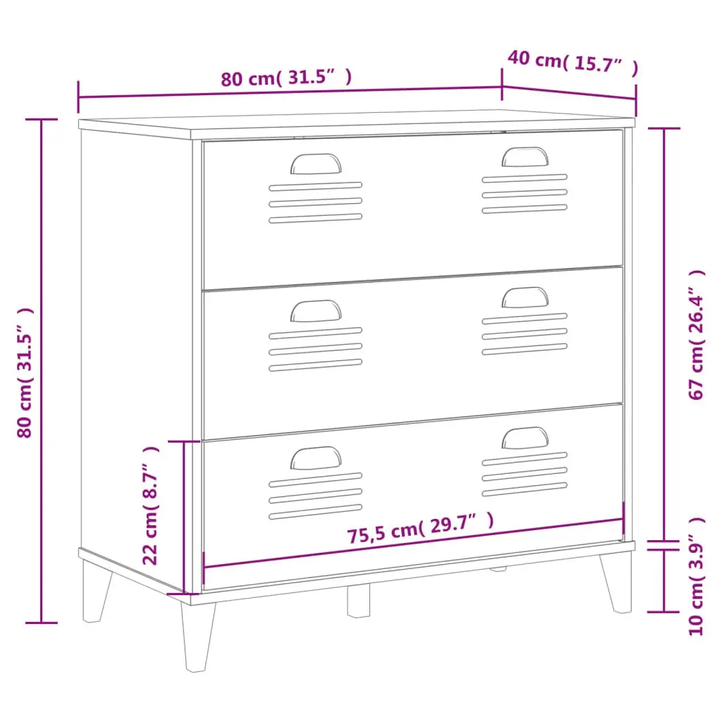 Engineered Wood Drawer Organizer White Multi-Drawer Industrial Storage Furniture