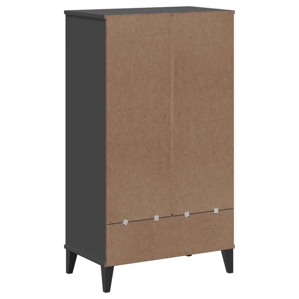 Shoe Storage Unit Anthracite Grey Engineered Wood Organiser Cupboard
