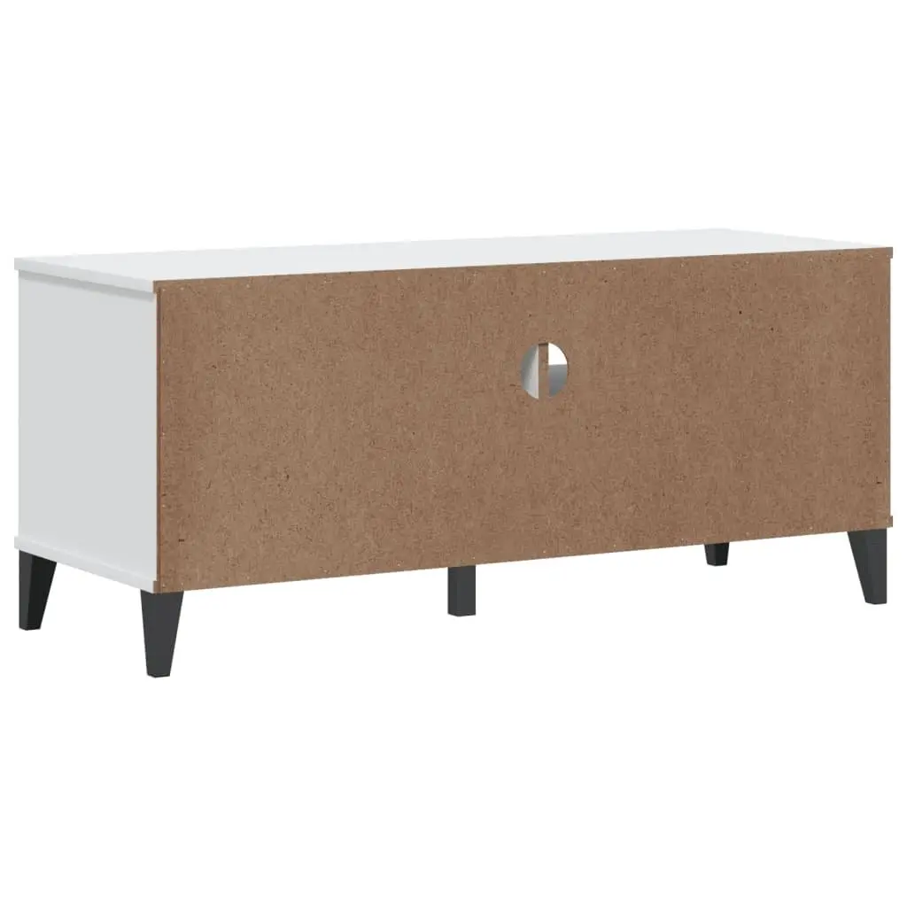 White Engineered Wood TV Storage Unit