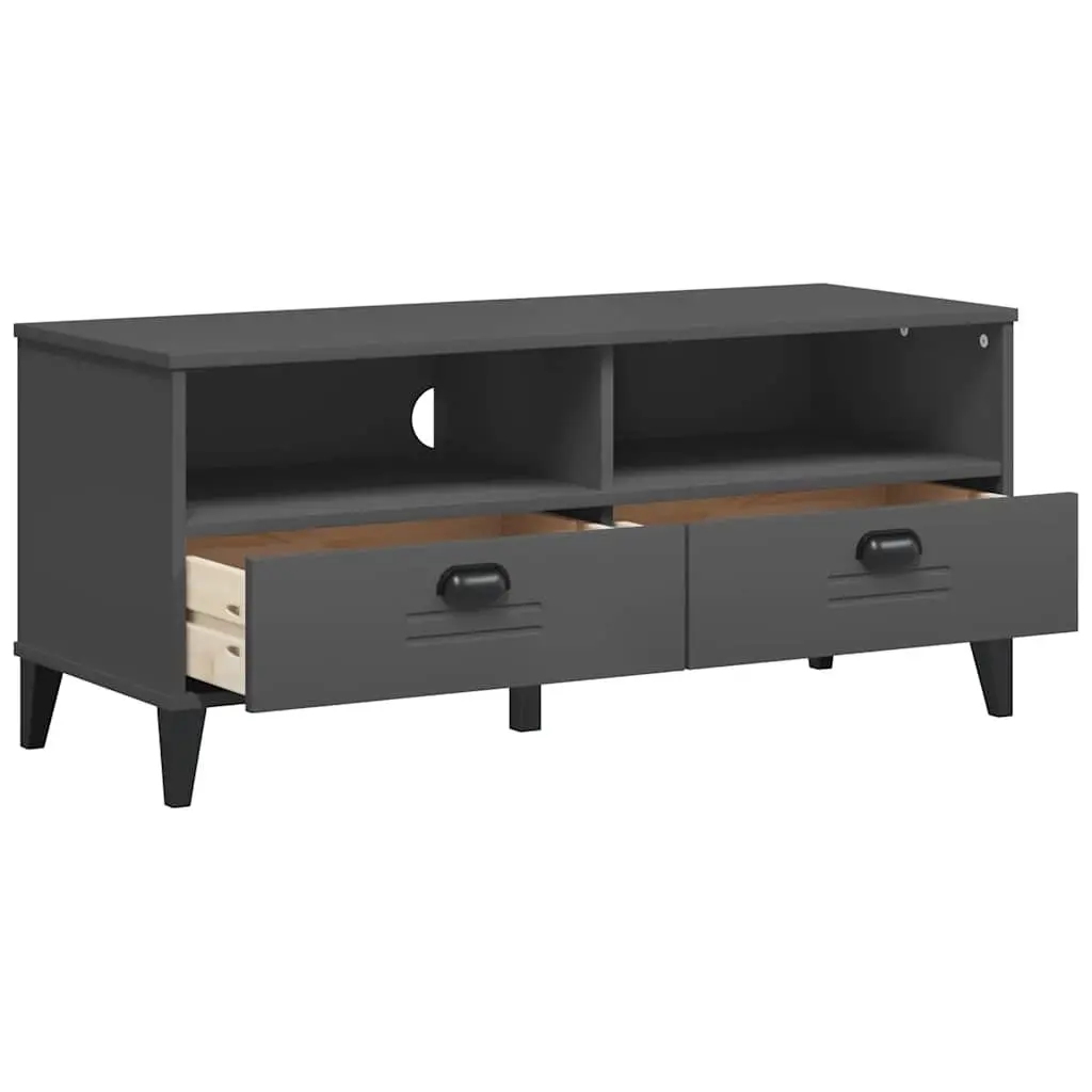 TV Cabinet Anthracite Grey Engineered Wood Media Storage Unit Sideboard Display