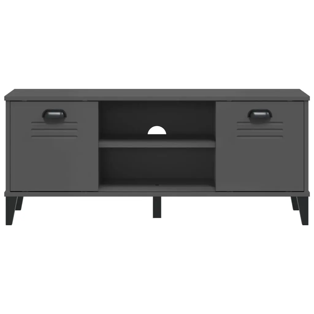 Engineered Wood Shoe Bench Anthracite Grey Storage Rack Organiser Entryway 106x35x45cm