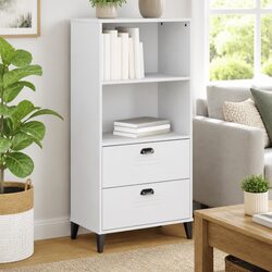 White Bookcase 60x35x123 cm