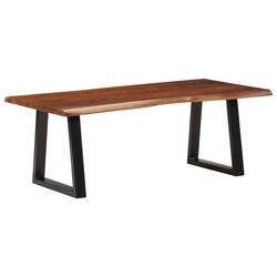 Acacia Wood Coffee Table - Sturdy and Stylish 110x55x40 cm