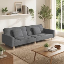 2-Seater Sofa Bed in Light Grey