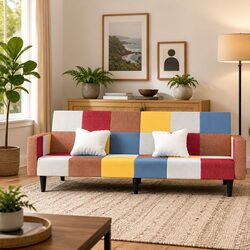Compact 2-Seater Sofa Bed with Easy Conversion
