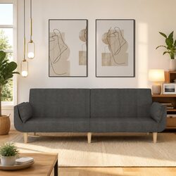 2-Seater Sofa Bed in Grey