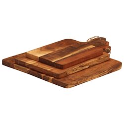 Compact Acacia Wood Chopping Boards Set for Your Kitchen