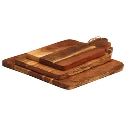 Compact Acacia Wood Chopping Boards Set for Your Kitchen