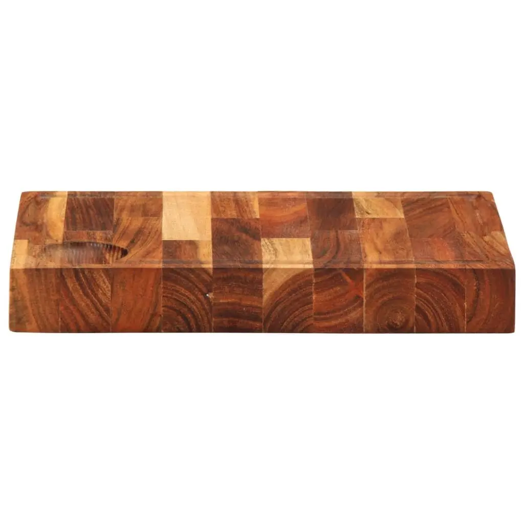 Solid Wood Chopping Board 30x21x4 cm Kitchen Cutting Serving Acacia Natural