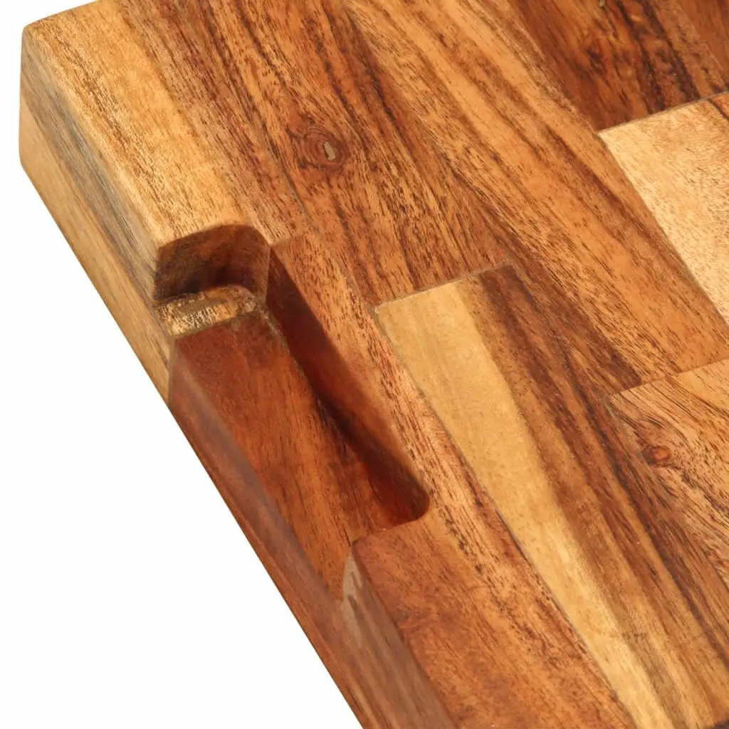 Solid Wood Chopping Board 30x21x4 cm Kitchen Cutting Serving Acacia Natural