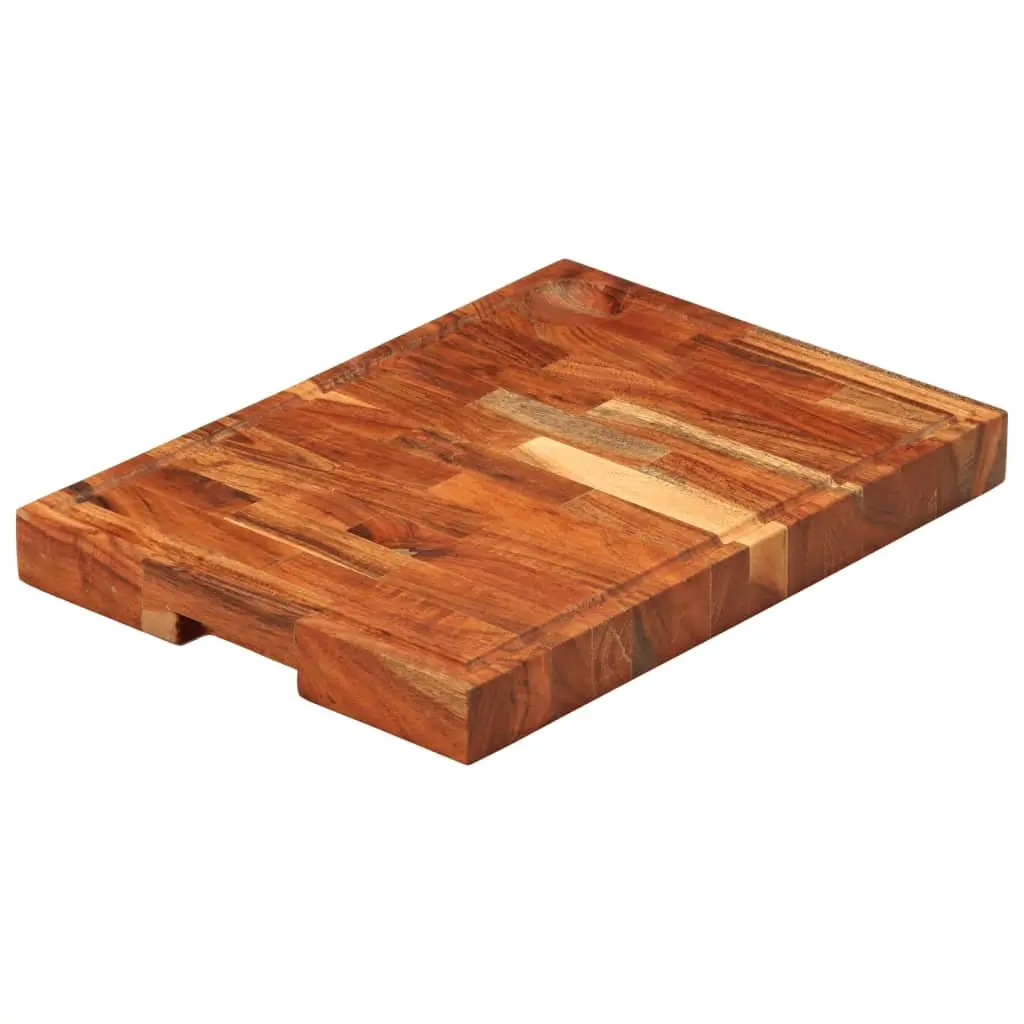 Solid Wood Chopping Board 42x30x4 cm Acacia Kitchen Cutting Serving Cheese