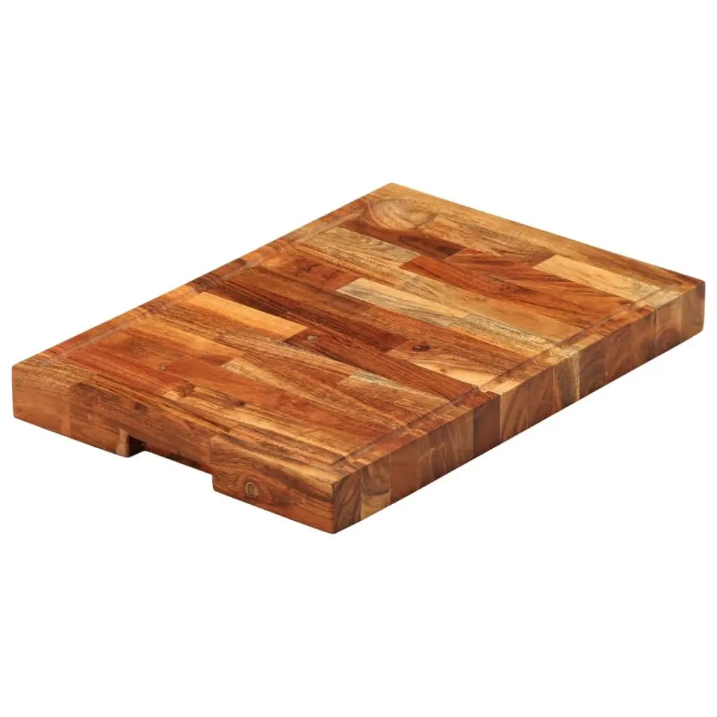 Solid Wood Chopping Board 42x30x4 cm Acacia Kitchen Cutting Serving Cheese