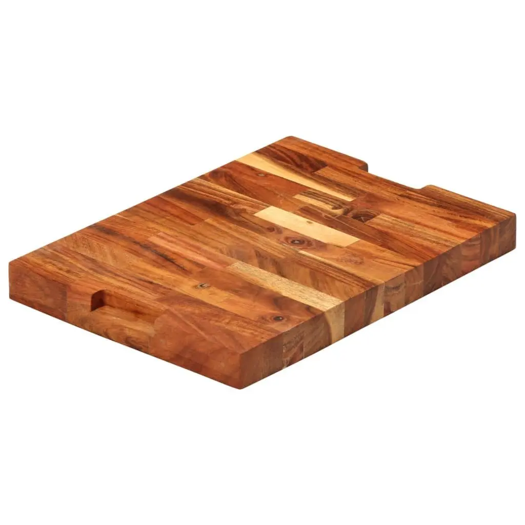 Solid Wood Chopping Board 42x30x4 cm Acacia Kitchen Cutting Serving Cheese
