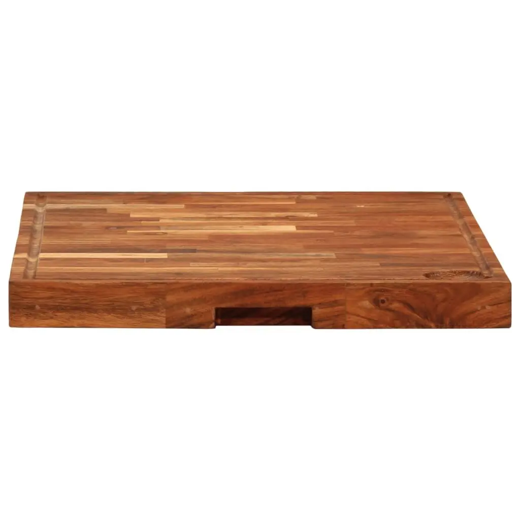 Solid Wood Chopping Board 42x30x4 cm Acacia Kitchen Cutting Serving Cheese