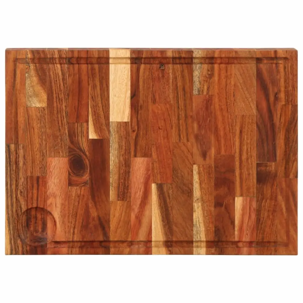 Solid Wood Chopping Board 42x30x4 cm Acacia Kitchen Cutting Serving Cheese