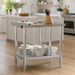 Stainless Steel Kitchen Work Table for Food Prep