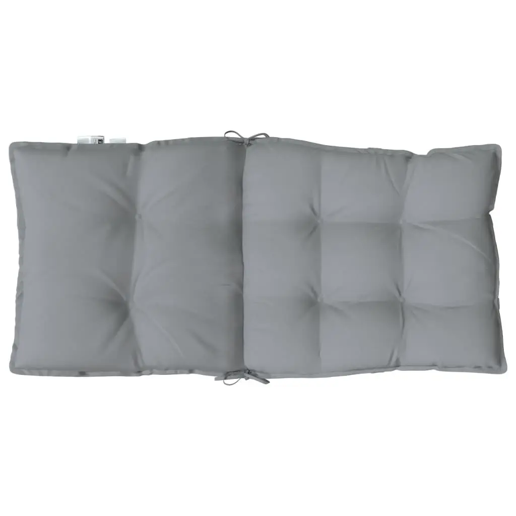 Lowback Chair Cushions Grey 2 Pieces Oxford Fabric Outdoor Garden Patio Seat Pad