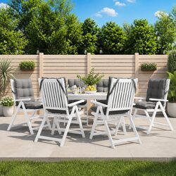 Compact and Stylish 6-Piece Lowback Chair Cushion Set