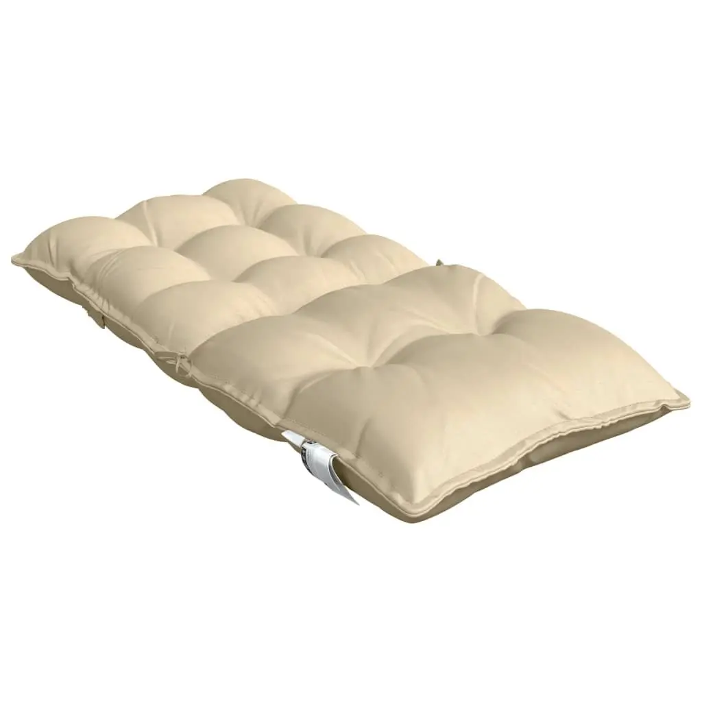 Lowback Chair Cushions 2 Pieces Beige Oxford Fabric Garden Patio Outdoor