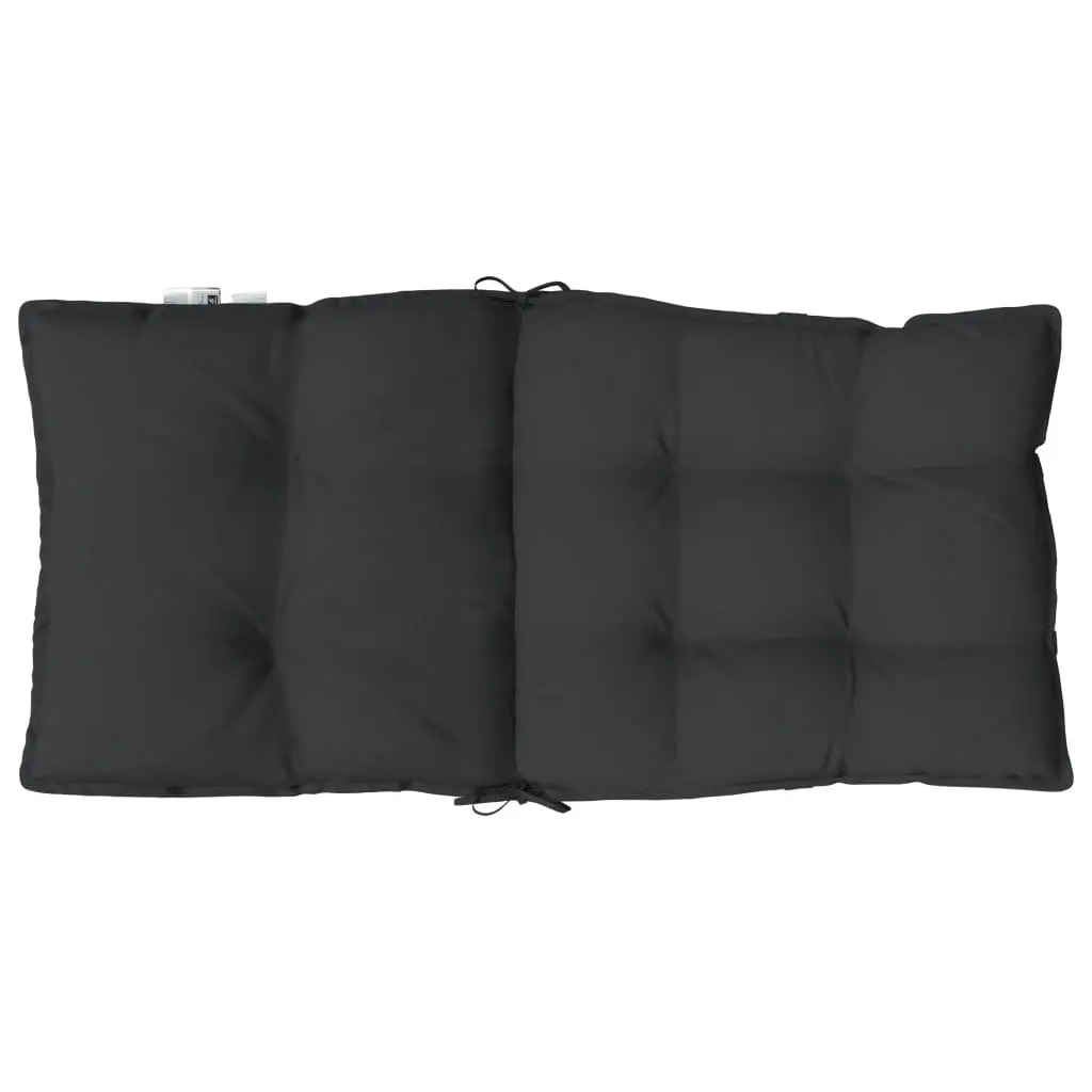 Lowback Chair Cushions Black 4 Pieces Oxford Fabric Outdoor Garden Patio Seat