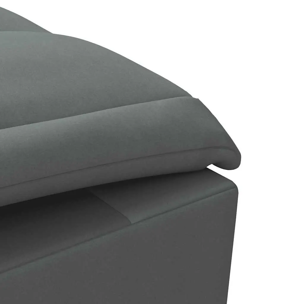 Grey Fabric Massage Chaise Lounge with Vibration