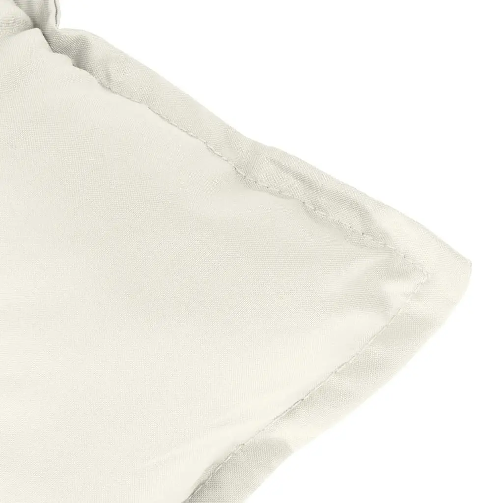 Highback Chair Cushions Set 4pcs Cream Outdoor Garden Patio Seat Pad Cushion