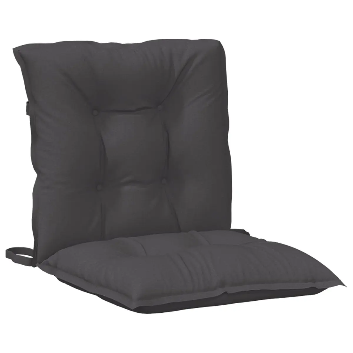 Lowback Chair Cushions 2pcs Outdoor Indoor Garden Patio Seat Pad Anthracite